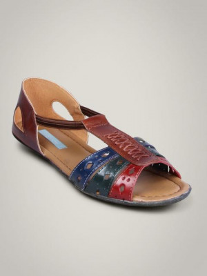 Catwalk Women Leather Brown Flats