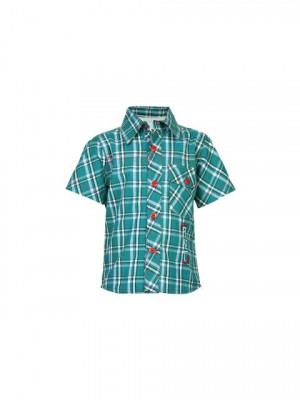Ant Kids Pocket Button Green Shirts