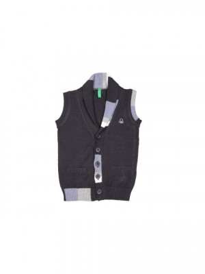 United Colors of Benetton Boys Navy Blue Waistcoat