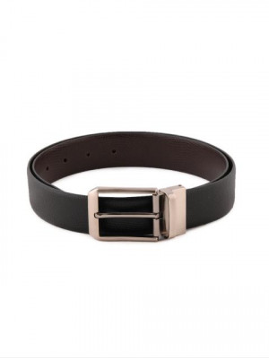 New Hide Men Solid Black Belts