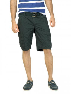 Status Quo Men Solid Black Shorts