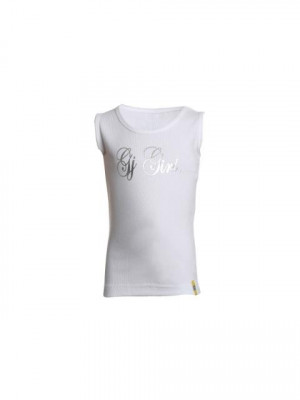 Gini and Jony Girls Printed White Top