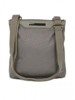 United Colors of Benetton Women Solid Grey Handbags