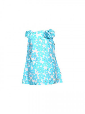 Gini and Jony Girl's Valerie Blue White Infant Kidswear