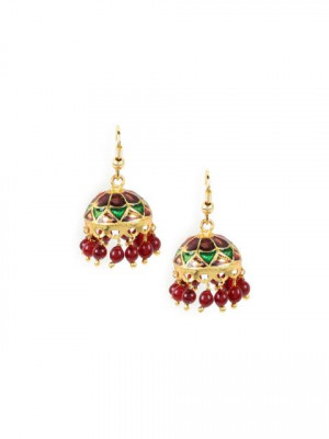 Adrika Red Earrings