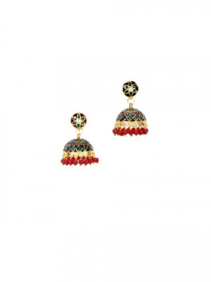 Adrika Red Earrings