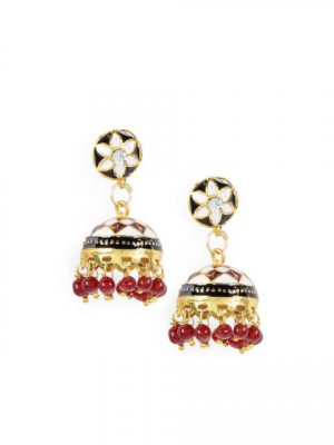 Adrika White Earrings