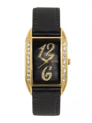 Aspen Women Black Dial Watch