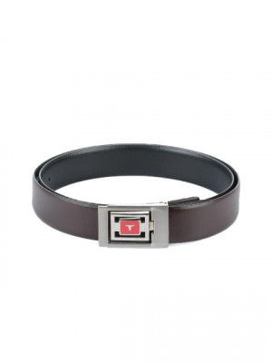 Bulchee Men Brown And Black Reversible Belt