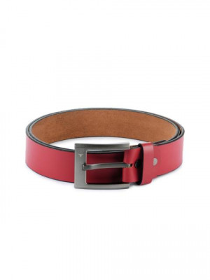 Bulchee Men Red Leather Belt