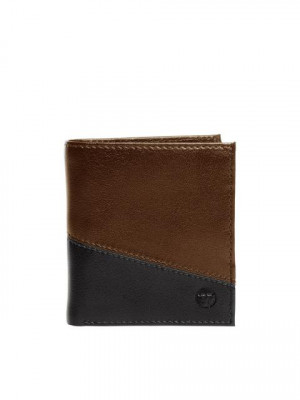 Bulchee Men Ufficio Black & Brown Wallet
