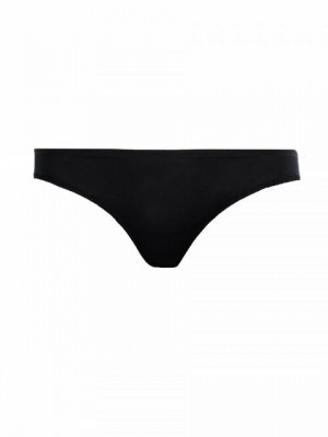 Enamor Women Black Low-Rise Bikini Brief