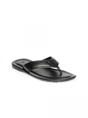 Enroute Men Black Flip Flops