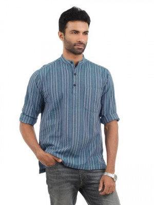 Fabindia Men Blue Kurta