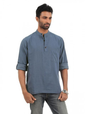 Fabindia Men Blue Kurta