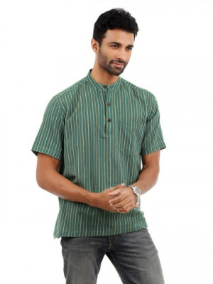 Fabindia Men Green Kurta