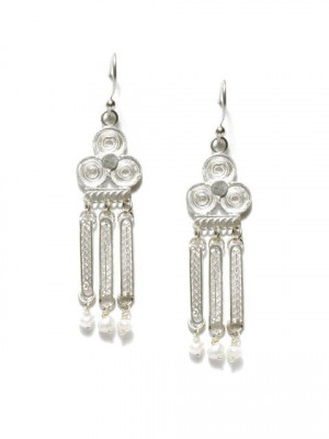 Fabindia Silver Drop Earrings
