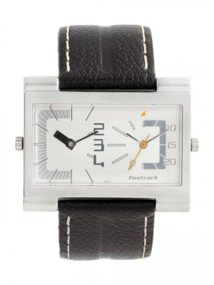 Fastrack Men Sliver Dial Watch