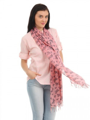 Femella Women Pink Scarf