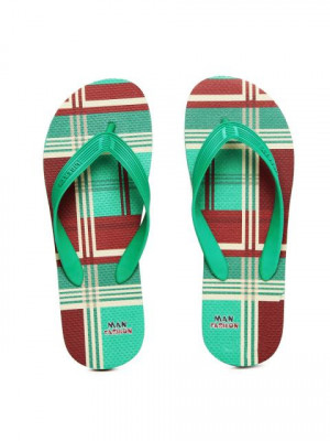 Gliders Men Green Esquire Flip Flops