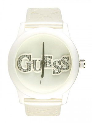 Guess Women Quilty White Watch