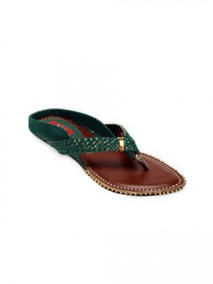 HM Women Green Flats