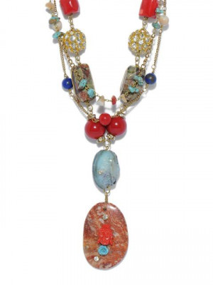 Ivory Tag Women Radical Being Multicolour Necklace