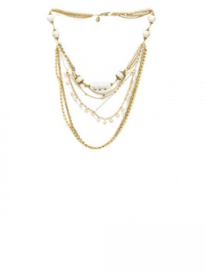 Ivory Tag Women Sparkling Terra Cream Necklace
