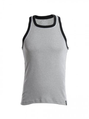 Jockey SPORT Men Grey Melange Innerwear Vest 9925