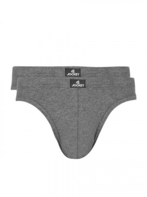 Jockey MC Men Grey Pack of 2 Briefs 8003