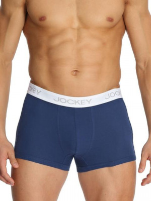 Jockey ELANCE Mens Blue Trunks 1015