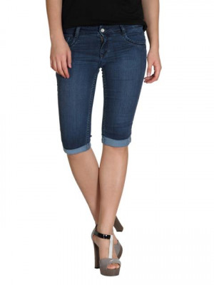 Kraus Jeans Women Blue Capris