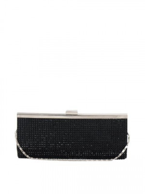 Lino Perros Women Gems Black Clutch