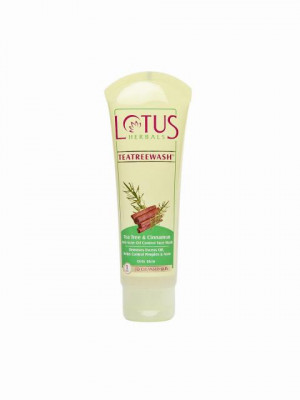 Lotus Herbals Tea Tree & Cinnamon Anti-Acne Oil Control Face Wash