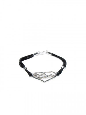 Lucera Women Black & Silver Bracelet