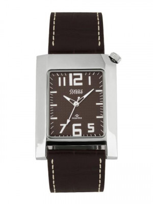 Maxima Ssteele Men Brown Dial Watch
