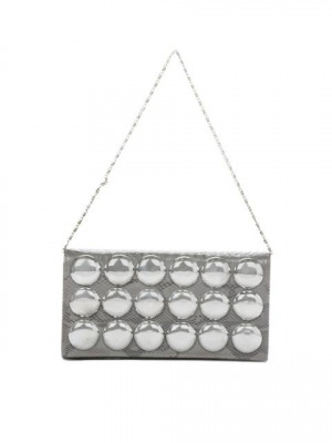 Mod'acc Women Grey Clutch