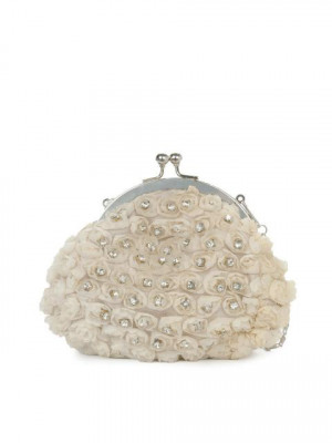 Mod'acc Women Off White Clutch