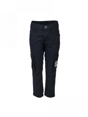 Palm Tree Kids Boy Solid Navy Blue Trousers