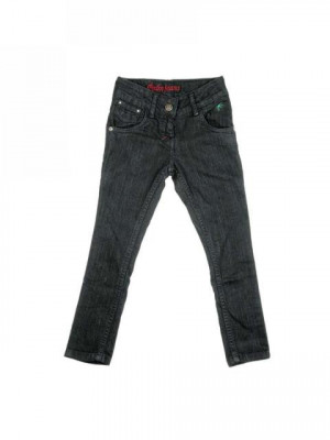 Palm Tree Kids Girl Washed Black Jeans