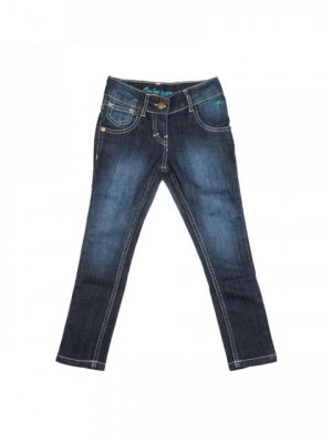 Palm Tree Kids Girl Washed Blue Jeans