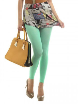Pieces Women Green Leggings