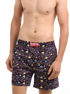 Probase Purple Printed Boxers