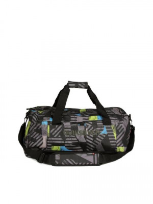 Quiksilver Unisex Black & Green Duffle Bag