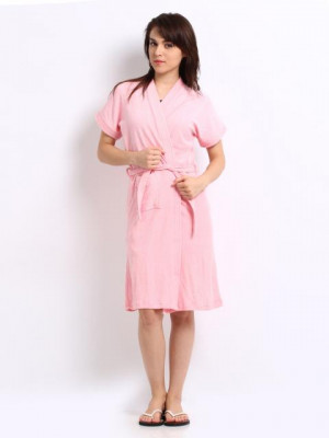 Red Rose Women Light Pink Bath Robe