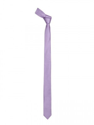 Reid & Taylor Men Lavender Self Patterned Tie