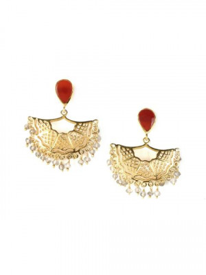 Rreverie Golden Earrings
