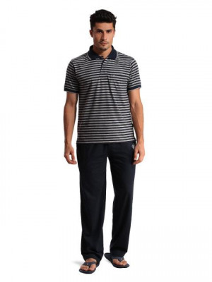 SDL by Sweet Dreams Men Navy Blue Pyjama Set