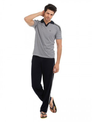 SDL by Sweet Dreams Men Navy Blue Pyjama Set