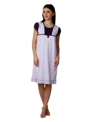 SDL by Sweet Dreams Women Purple Nightdress